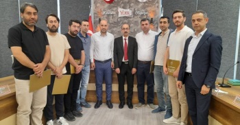 Başkanlığımız Personeline Teşekkür Belgesi Takdimi