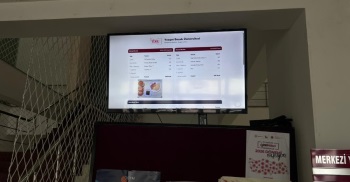 Merkezi Yemekhane Dijital Menü Bilgilendirme Sistemi Devreye Alındı