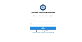 KVYS(Kurumsal Veri Yönetim Sistemi) Yazılımı Erişime Açılmıştır