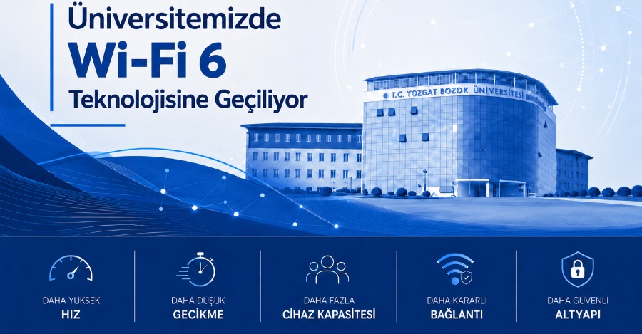 Üniversitemizde Wi-Fi 6 Teknolojisine Geçiliyor
